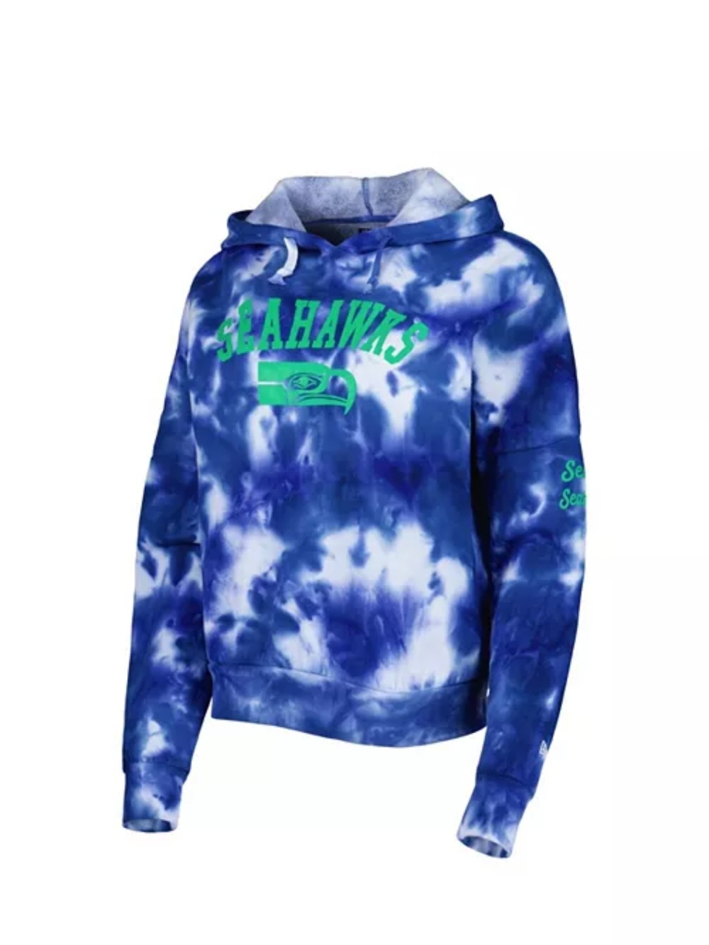 Women's Seattle Seahawks NFL Blue Tie-Dye Team Apparel Hoodie